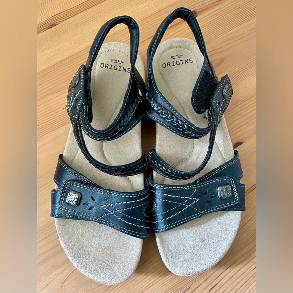 Earth Origins Bosk Benson Leather Black Size 8.5